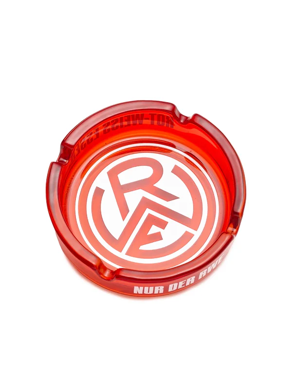 Aschenbecher "NUR DER RWE" rot