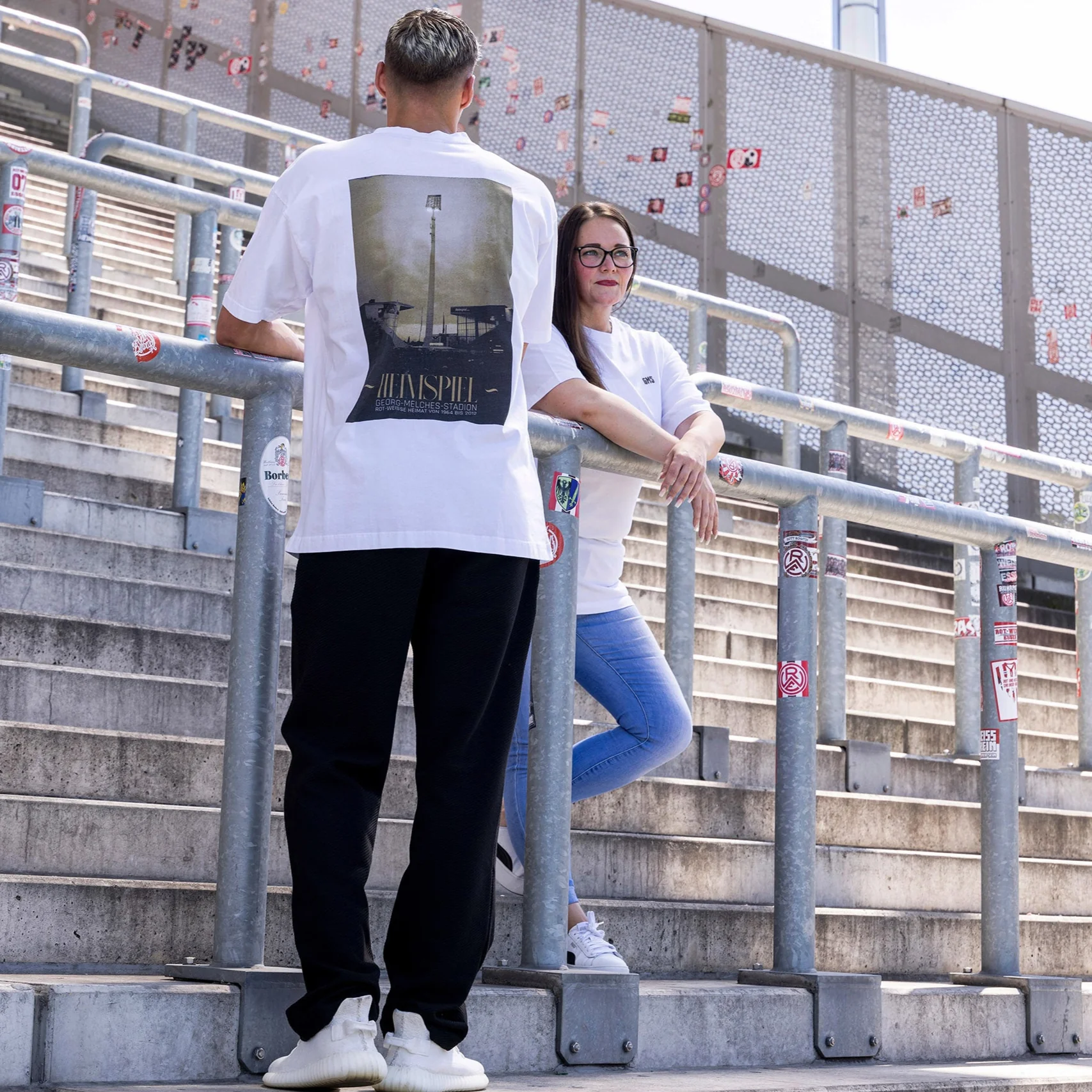 T-Shirt Oversize "GMS" weiss - Image 3