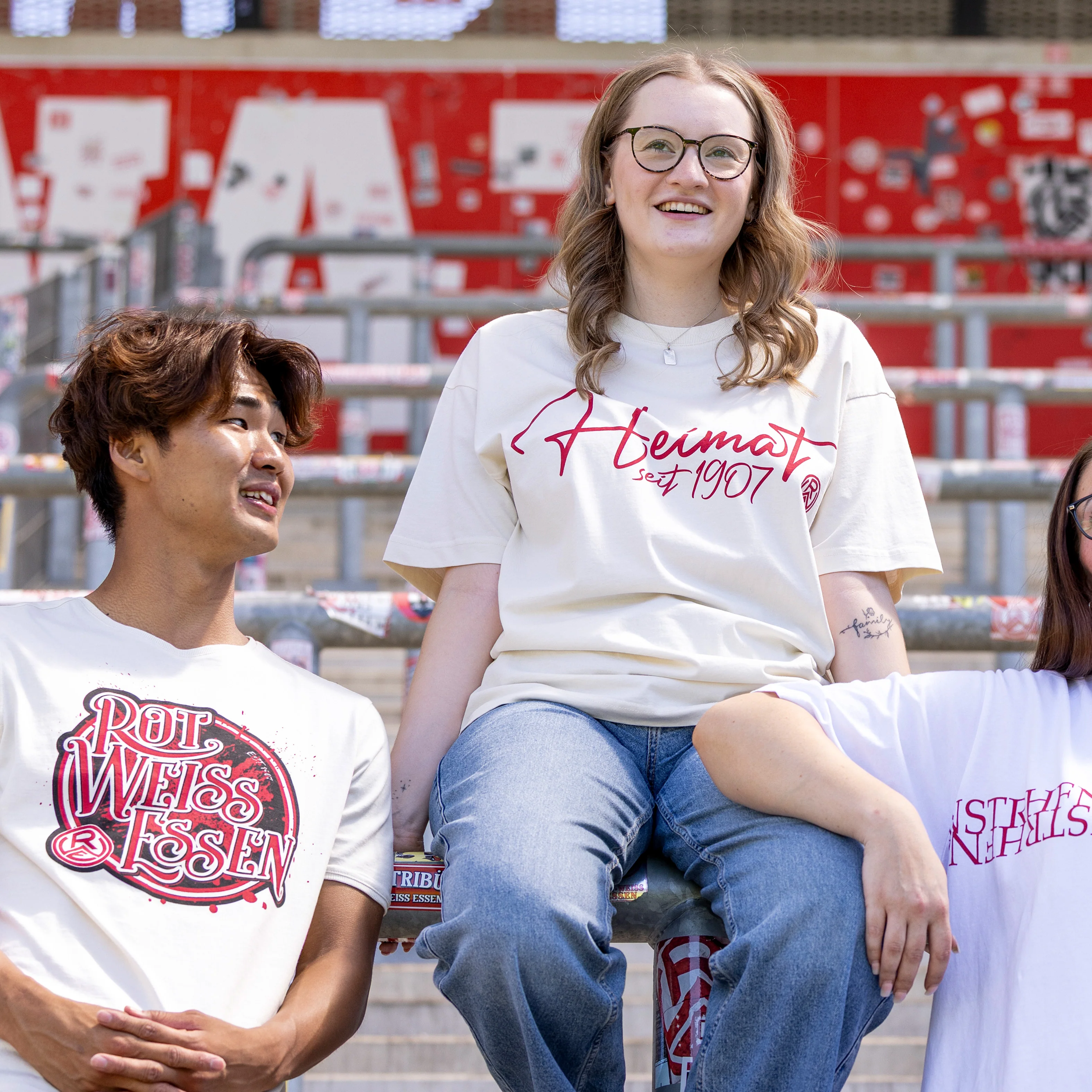 T-Shirt Oversize "Heimat" weiss-creme - Image 3