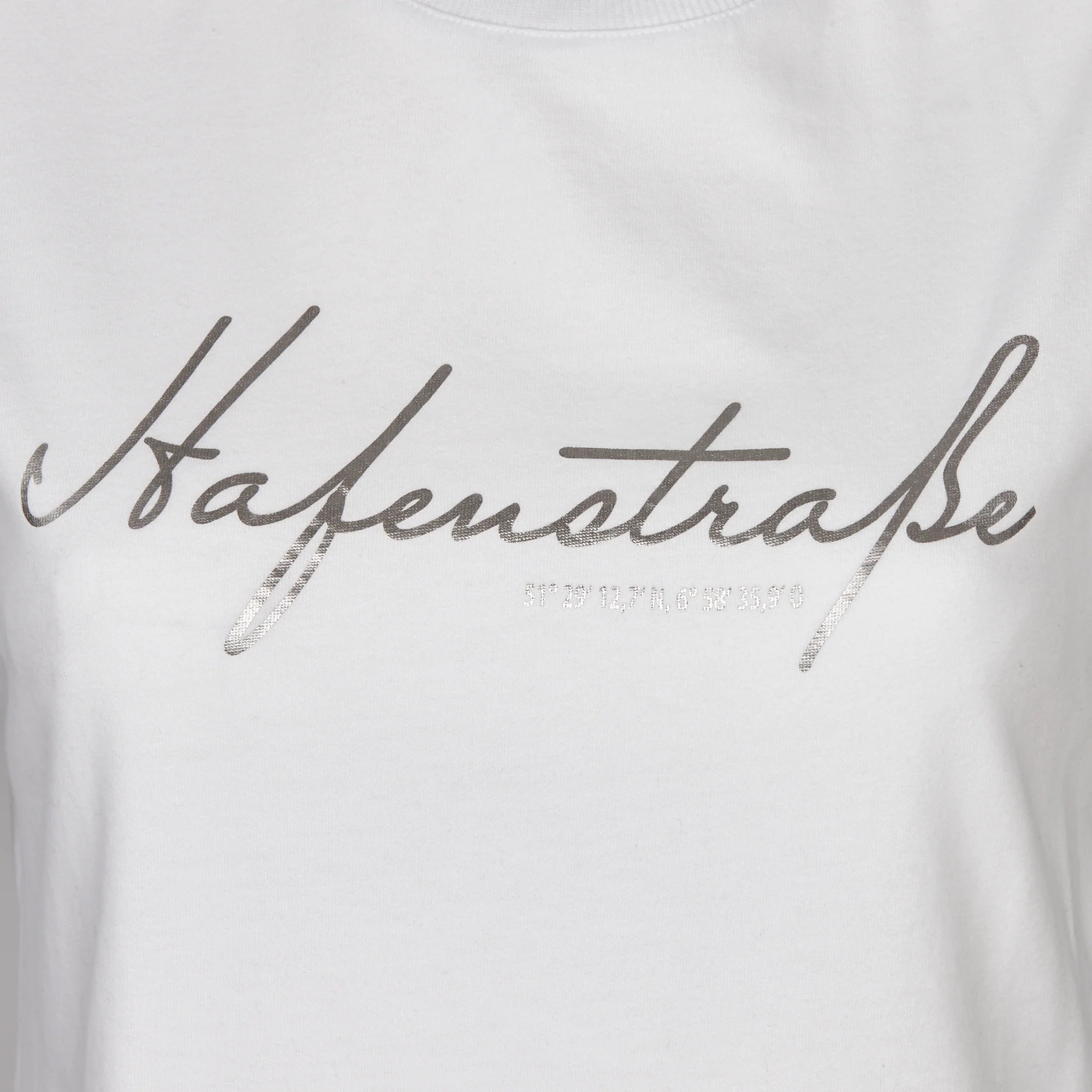 T-Shirt Frauen IV "Hafenstraße" weiss - Image 3
