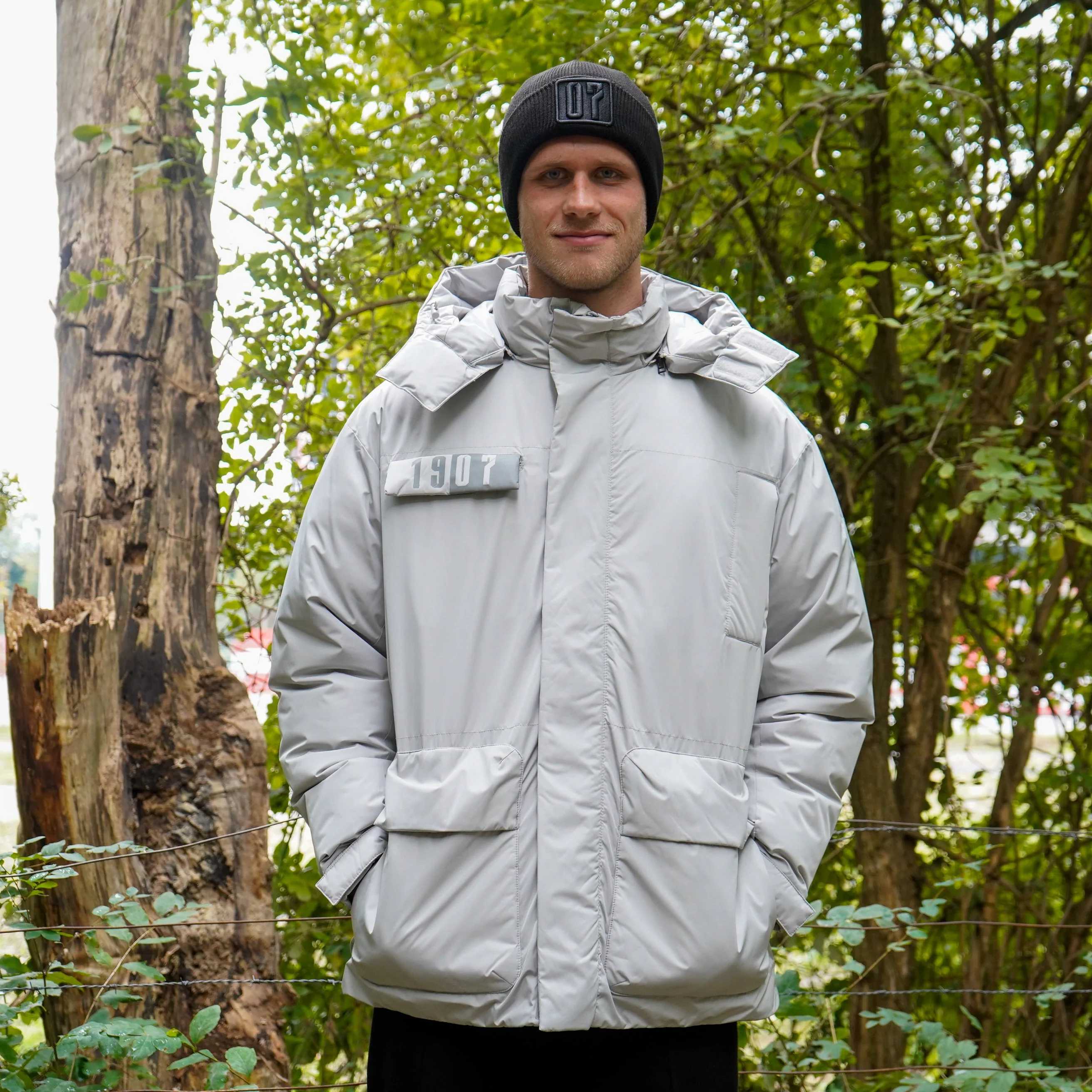 Winterjacke "Georg Melches" grau - Image 4